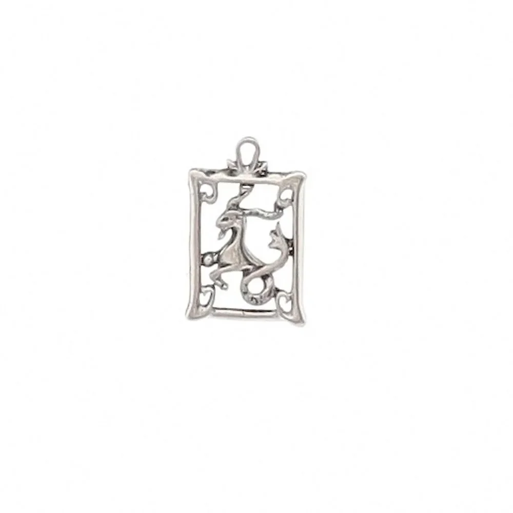 Capricorn PENDANT pewter laser cut Zodiac sign new goat horoscope